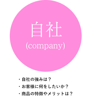 自社(company)