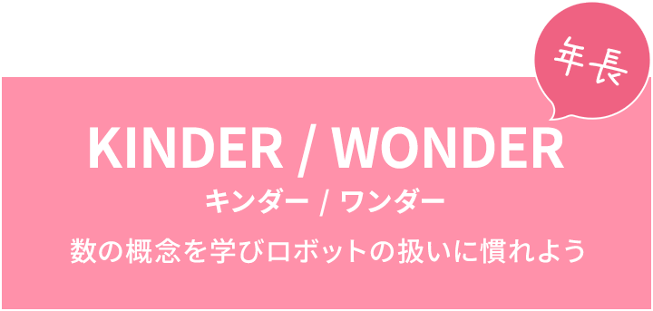 KINDER / WONDER キンダー / ワンダー