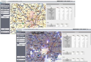 【市場調査】独自のBIツールで商圏分析